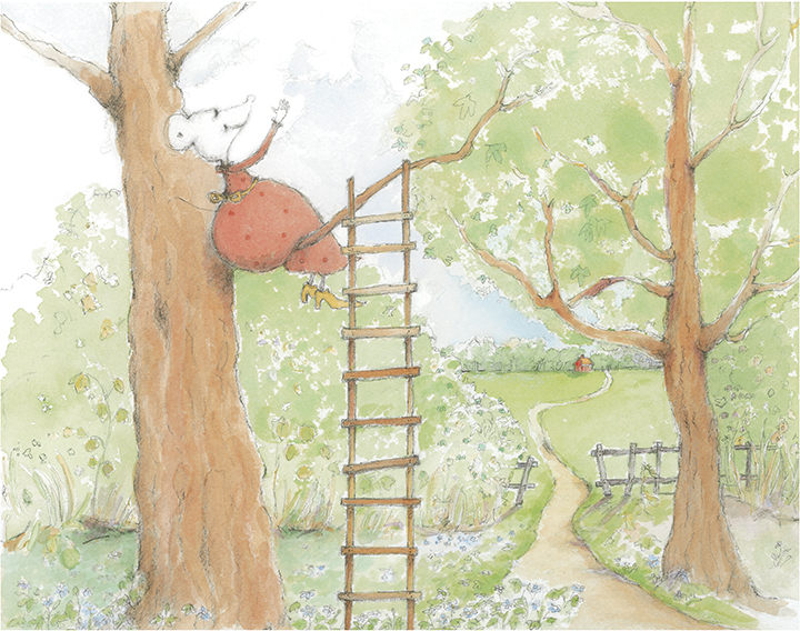 Illustration från Linas Månadsbok. Margareta Fridén. B Wahlström 2007