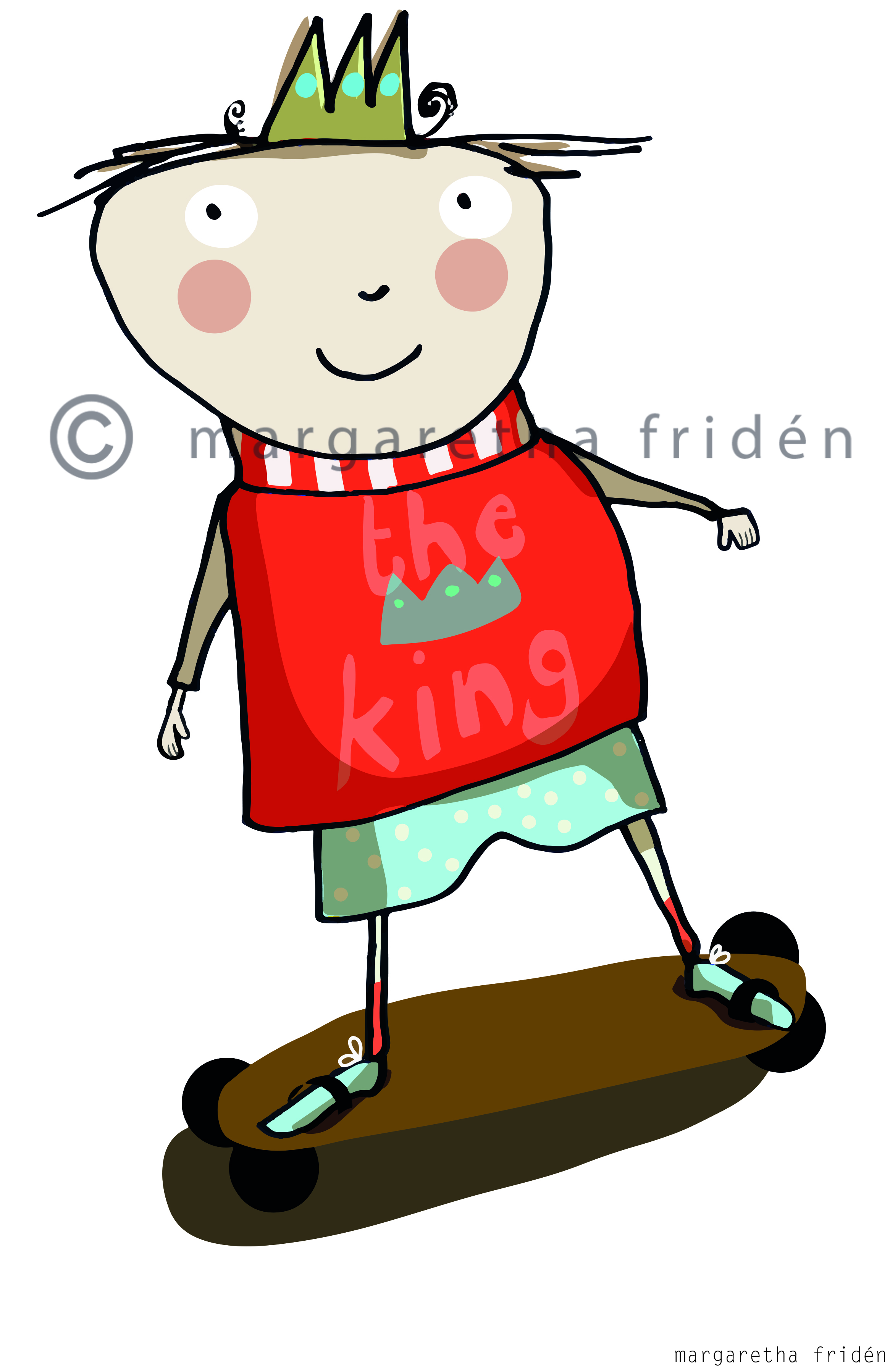 Vykort 9. The King- margaretafriden.se